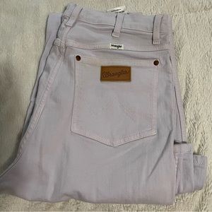 Lavender Wide Leg Wrangler jeans